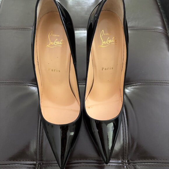 Christian Louboutin So Kate 120mm Size 39 Black Patent